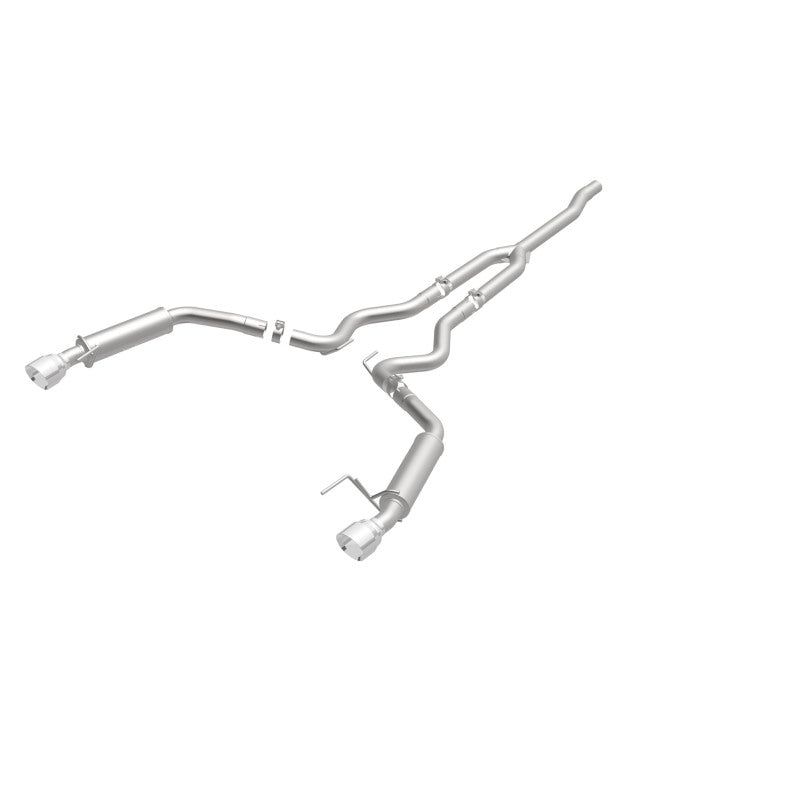 MagnaFlow Cat-Back 15-16 Ford Mustang 2.3L L4 Competition SS 3in Dual Split Rear 4.5in Black Tips 19256