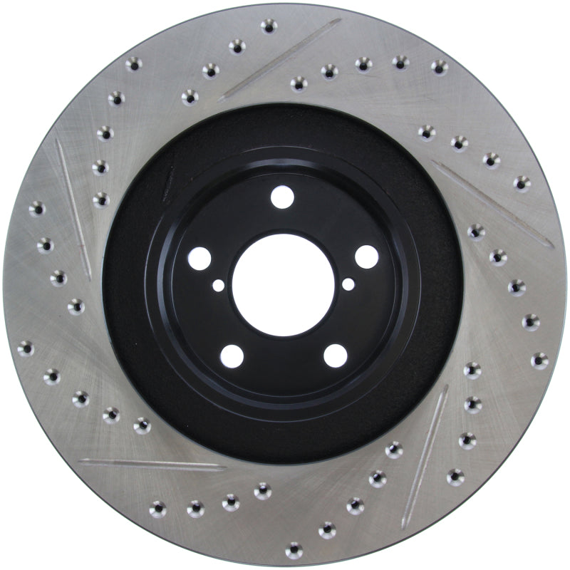 StopTech 02-10 Subaru WRX Slotted & Drilled Left Front Rotor (exc. STi) 127.47018L