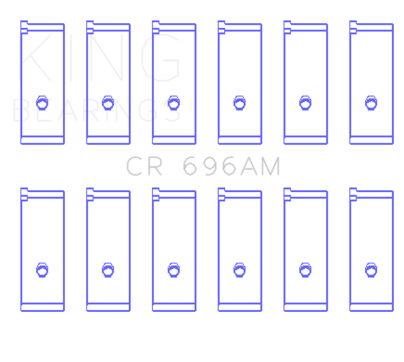King Toyota 5ME/5MGE/7MGE/7MGTE (Size STD) Rod Bearing Set GCR696AM