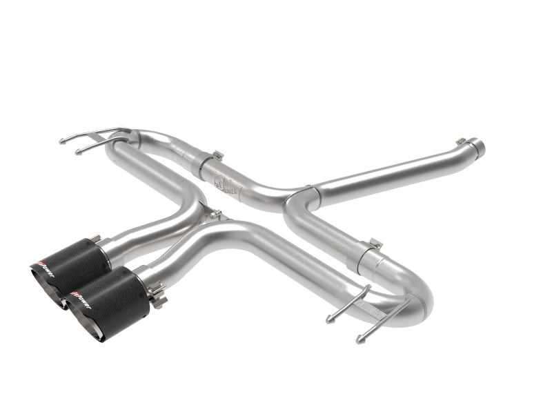 aFe Takeda 2-1/2in 304 SS Axle-Back Exhaust w/Carbon Tips 17-20 Honda Civic Sport L4-1.5L (t) 49-36625-C