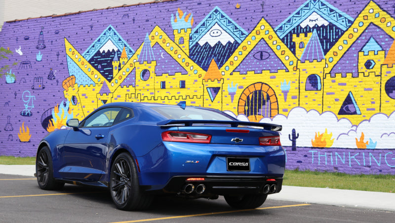 Corsa 2016 Chevrolet Camaro SS 6.2L V8 2.75in Polished Sport Axle-Back Exhaust 14786