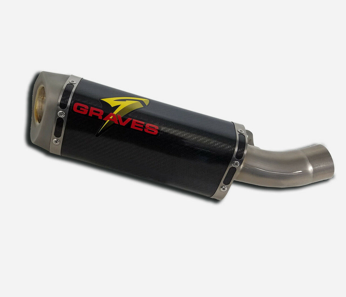 Graves motorsports kawasaki zx-6r cat-back slip-on carbon exhaust 2019-2021