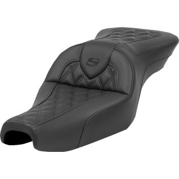 SADDLEMEN Roadsofa™ Seat - without Backrest - Lattice Stitch - XL '04-'22 807-11-182