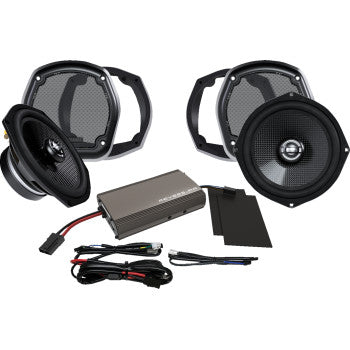 HOGTUNES Amplifier/Speaker Kit - 225 W - Lower Fairing 702-XL Amp Kit