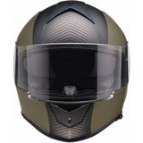 Z1R Warrant Helmet - Carbon - Green - Medium 0101-17434