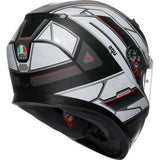 AGV K3 Helmet - Rivia - Matte Black/White - Large 2118381004-019-L