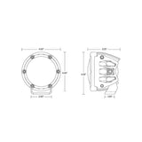 Rigid Industries 360-Series 4in LED Off-Road Spot Beam - RGBW (Pair) 36402