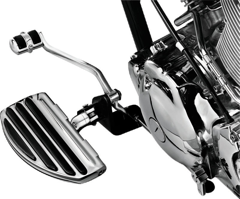 Kuryakyn ISO Conversion Floorboards For Driver Or Passenger With Splined Bracket Chrome 7916