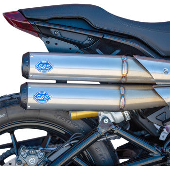 S&amp;S CYCLE Grand National 2:2 50 State Auspuff - Edelstahl Indian FTR 1200 S 2019-2022 550-0950B 