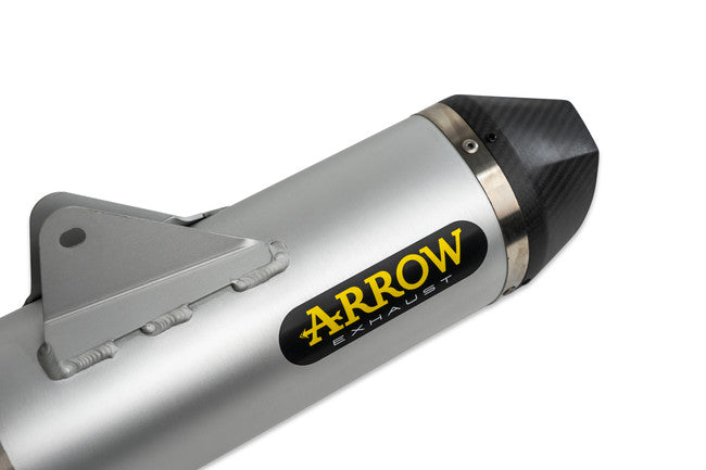 72623pk Arrow Husqvarna 701 Enduro Supermoto 17-24 Homologated Titanium Race Tech Silencer With Carbon End Cap For Arrow Link Pipes 72623pk