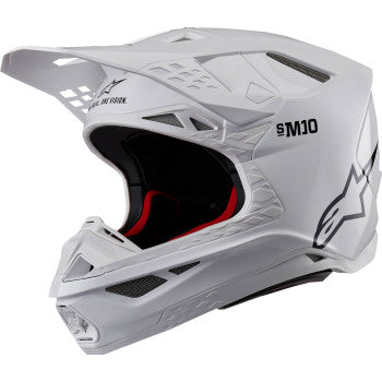 ALPINESTARS Supertech M10 Helmet - Solid - MIPS® - Gloss White - Medium 8300323-2180-M