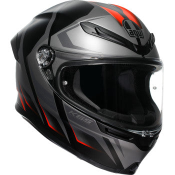 AGV K6 S Helmet - Karve - Matte Black/Gray/Red - Sma 2118395002-024-S
