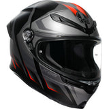 AGV K6 S Helmet - Karve - Matte Black/Gray/Red - Medium 2118395002-024-M