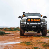KC HiLiTES SlimLite 8in. LED Light Shield (Shield Only) - Amber 5208