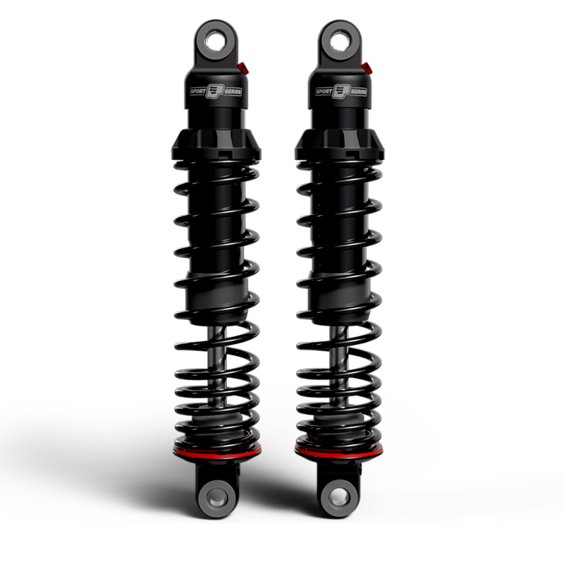 Progressive Harley Dyna 494 Series Shocks 14.0in Bushing - Black 494-1012