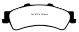 EBC 01-05 Cadillac Deville 4.6 HD Yellowstuff Rear Brake Pads DP41630R