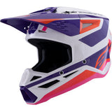 ALPINESTARS SM3 Helmet - Heat - Gloss White/Purple/Pink - Small 8301026-2052-S
