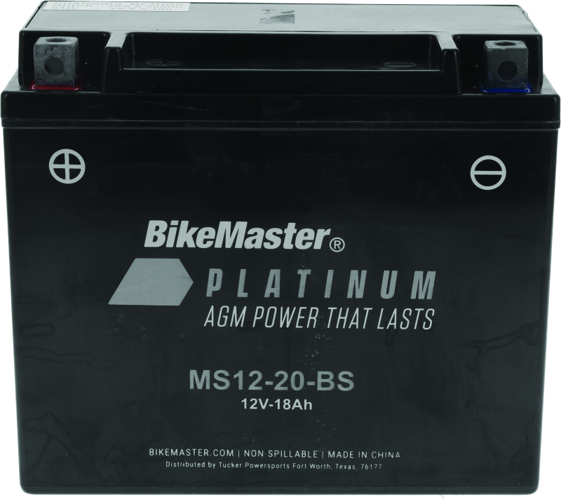 BikeMaster AGM Battery - MS12-20-BS 780725