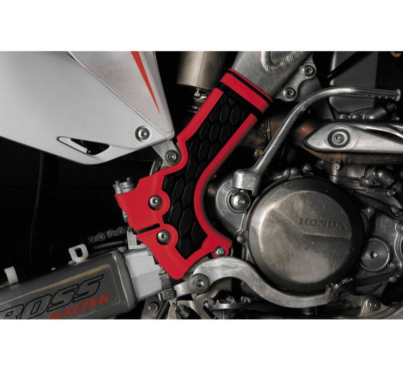 Acerbis 13-17 Honda CRF250R / CRF450R Frame Guard X Grip - Red/Black 2374241018