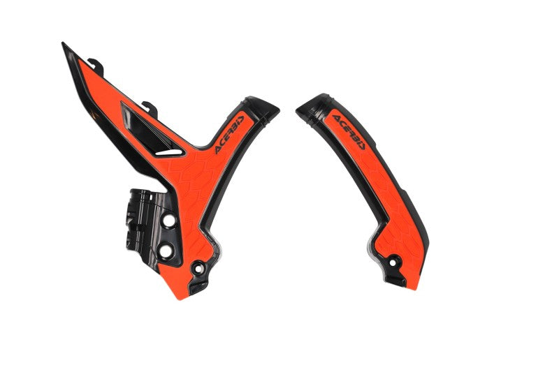 Acerbis 23+ KTM EXC-F/ SX/ SX-F/ XC/ XC-F/ XC-W/ XCF-W Frame Guards- X-Grip - Black/16 Orange 2975045229