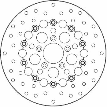 MOTO-MASTER Brake Rotor - Front - Kingman 111078-PU