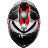 AGV K6 S Helmet - Karve - Matte Black/White/Red - Large 2118395002-025-L