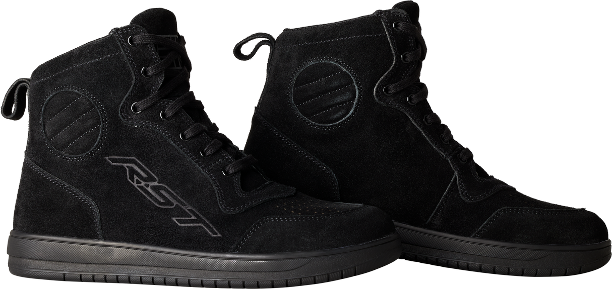 RST Hitop Moto Sneaker Ce Boot Black Suede  Sz 13 103052BLK-47