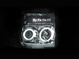 ANZO 2008-2010 Ford F-250 Projector Headlights w/ Halo Chrome (CCFL) 111167