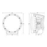 Rigid Industries 360-Series 6in LED Off-Road Spot Beam - RGBW C36412