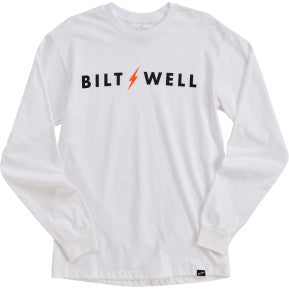 BILTWELL Futura Langarm-T-Shirt – Weiß – Größe S 8104-082-002 