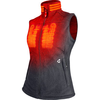 GERBING HEATED CLOTHING Women's 7V Thermite Heated Fleece Vest 2.0 - Gray - XS GERTFVST7VWGXS