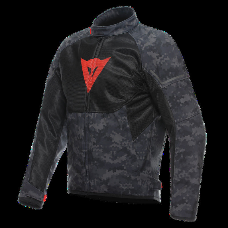 Dainese Ignite Air Tex Jacket Camo-Gray/Black/Fluorescent-Red Size - 44 201735262-97H-44