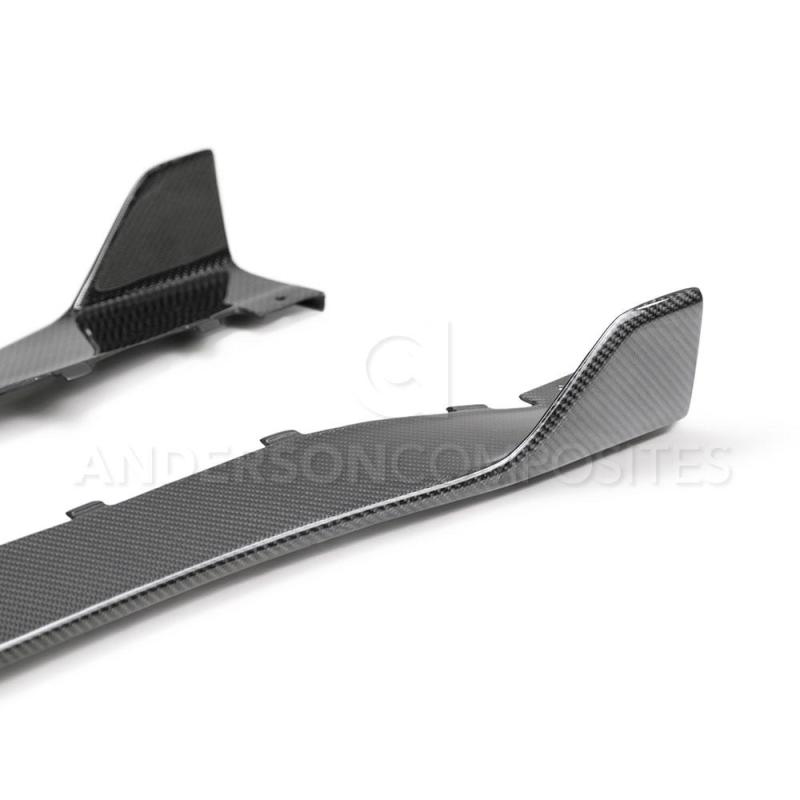 Anderson Composites 2020 Ford Mustang Shelby GT500 Carbon Fiber Rocker Panel Splitters AC-SS20FDMU500