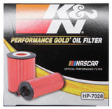 K&N Performance Oil Filter for 2010+ Mercedes Benz GLE350D 3.0L V6 DSL 2.75in OD x 3.625in H HP-7028