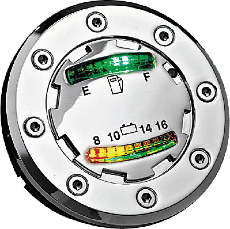 Kuryakyn Informer LED Fuel & Battery Gauge Chrome 7282