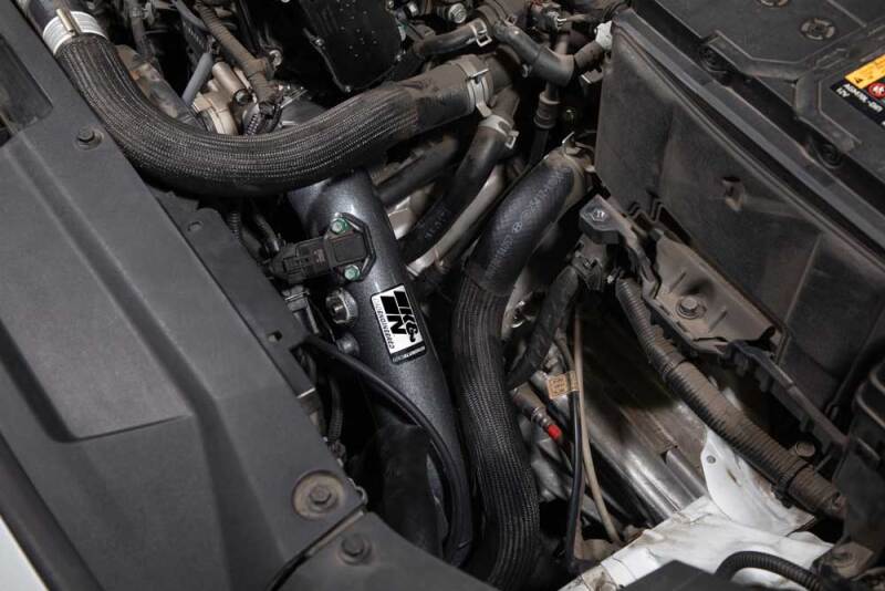K&N 20-22 Hyundai Veloster N 2.0L L4 Aluminum Charge Pipe Kit - Gunmetal Gray 77-1019KC