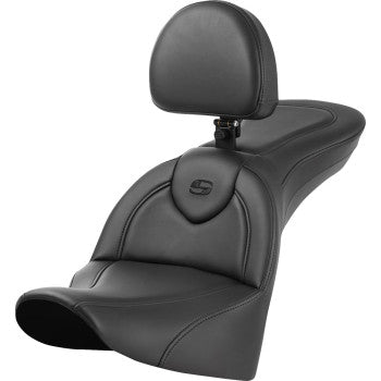 SADDLEMEN Roadsofa™ Seat - with Backrest - Plain 818-33-187BR