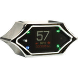 DAKOTA DIGITAL Handle Bar Mount Speedometer - With Signals - Spiked - Chrome MLX-5200