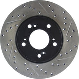 StopTech 97-01 Acura Integra Type R / 97-01 Honda CR-V Slotted & Drilled Left Front Rotor 127.40026L
