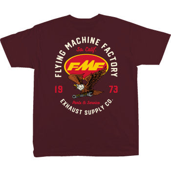 FMF Exhaust Supply T-Shirt - Maroon - Medium  FA24118902MRNMD