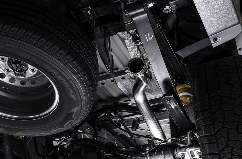 AWE Tuning 2019+ Ford Ranger 0FG Performance Exhaust System w/Chrome Silver Tips & Bash Guard 3015-22072