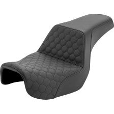 SADDLEMEN Step-Up Seat - Honeycomb - Dyna '06-'17 806-04-177