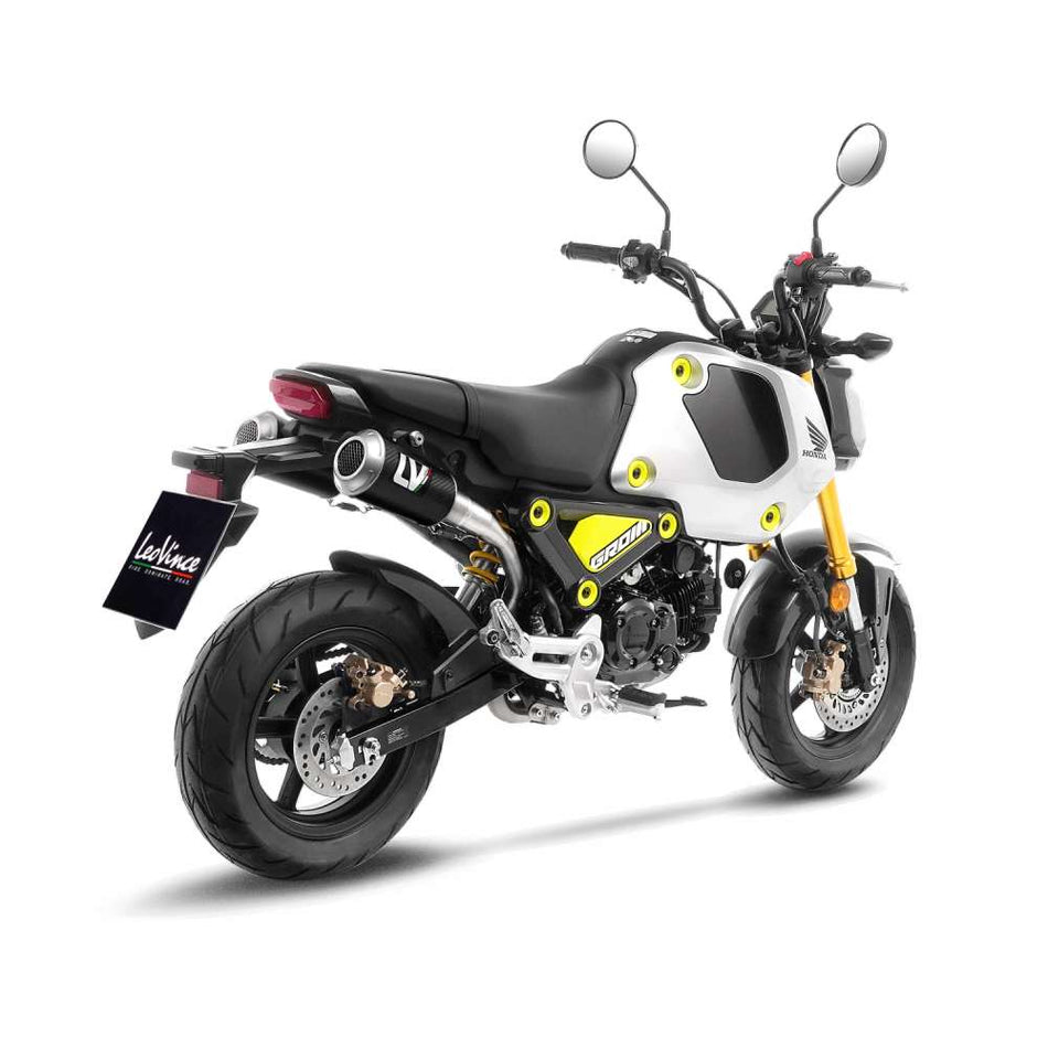 15253C LEOVINCE LV-10 Full Exhaust system with Carbon Fiber dual mufflers for  MSX125 Grom 2022-2024 1810-3093