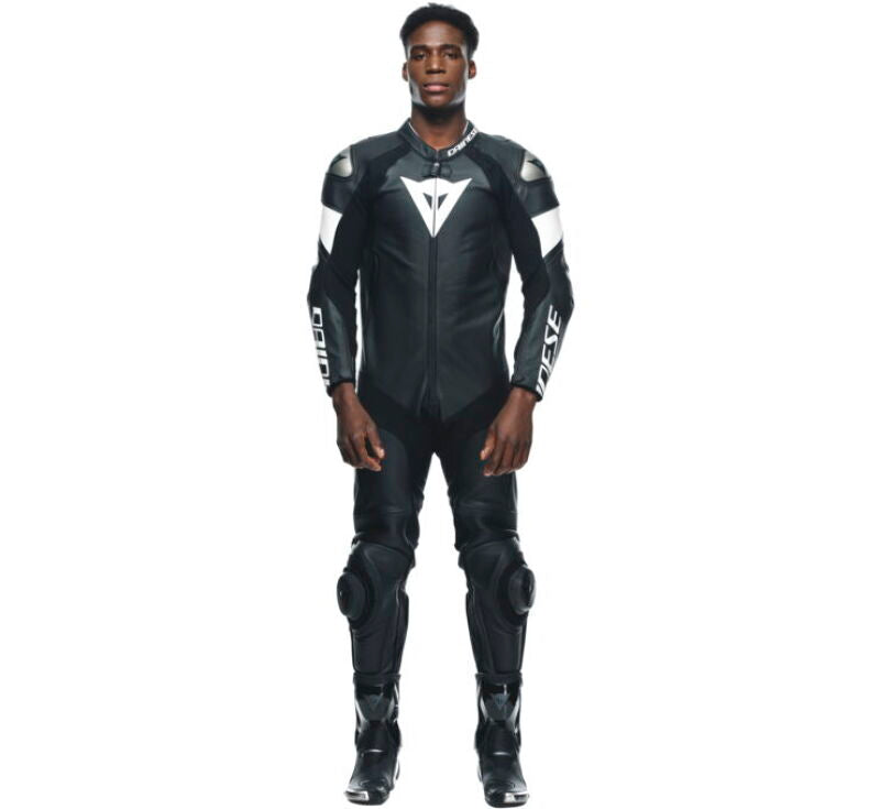 Dainese Tosa 1PC Leather Suit Perforated Black/Black/White Size - 48 201513485-948-48