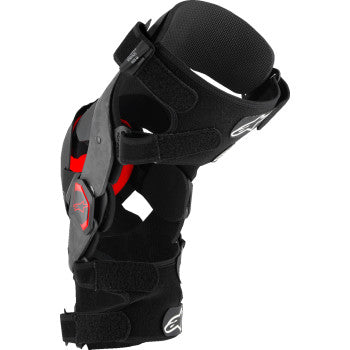 ALPINESTARS Supertech RK-10 Plasma Knee Braces - Black/Red - Medium 6501425-13-M