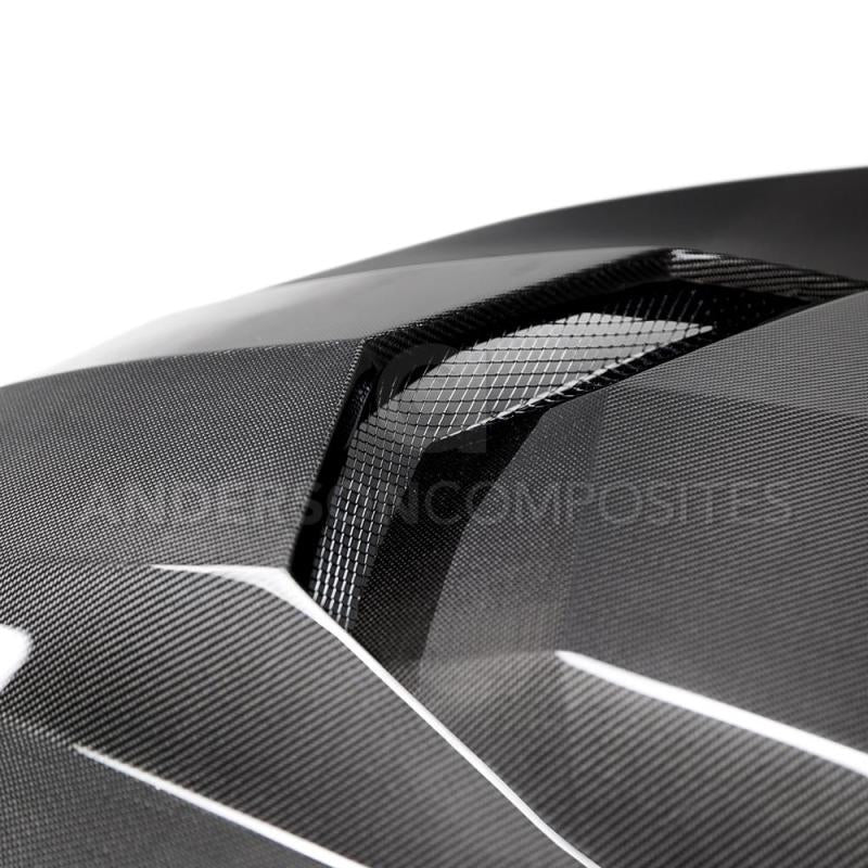 Anderson Composites 2016+ Type-AZ Camaro Double Sided Fiber Hood AC-HD16CHCAM-AZ-DS
