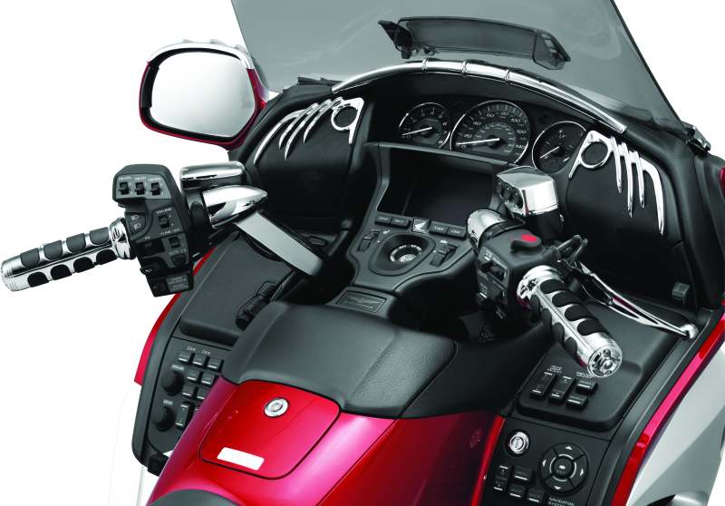 Kuryakyn ISO Grips For GL1800 With Heated Grips Chrome 6183