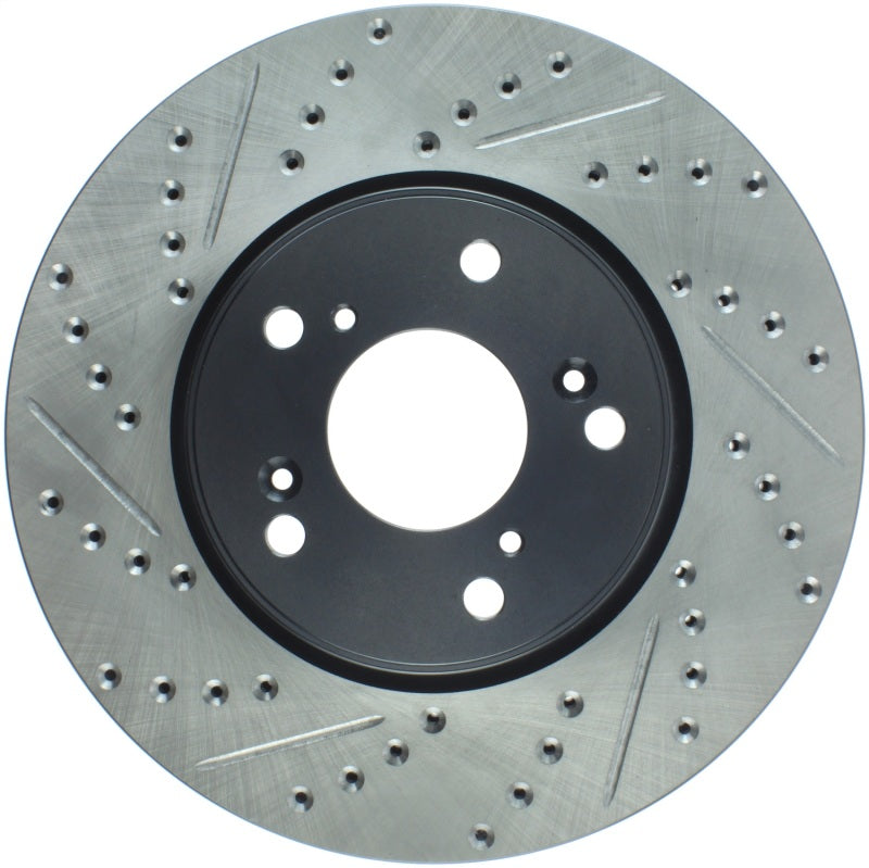 StopTech Slotted & Drilled Sport Brake Rotor Front Right 13 Honda Accord Sport 127.40086R