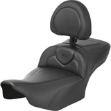 SADDLEMEN Roadsofa™ Extended Reach Seat - with Backrest - Carbon Fiber - FLTR/FLHX '23-'24 823-07-186B0