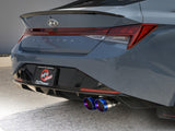 aFe Takeda 21-25 Hyundai Elantra 1.6L (t) 3in. SS Axle-Back Exhaust System w/Blue Flame Tips